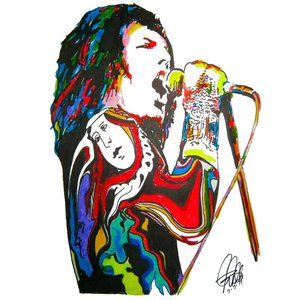 Freddie Mercury Queen Singer Rock Music Poster Print Wall Art 18x24